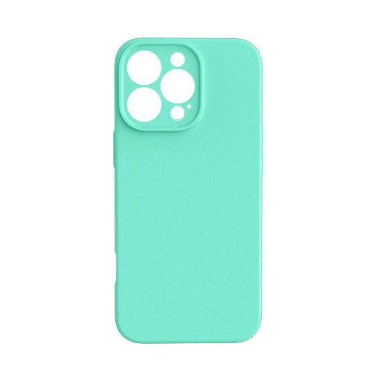 Silicone Case with Camera Shield for Apple iPhone 16 Pro Max Sea Green