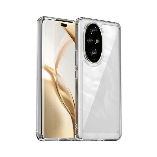 Capa de Silicone Dura para Huawei Honor 200 Pro Transparente