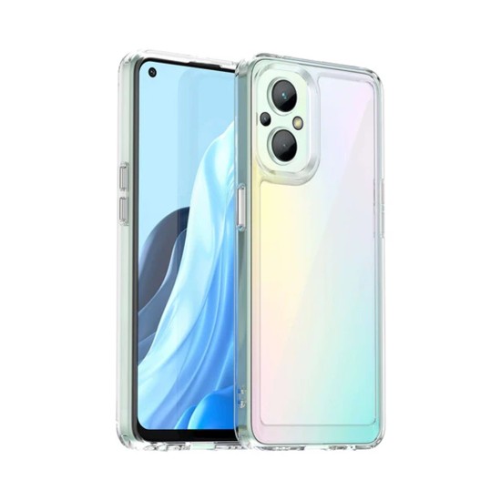 Hard Silicone Case for Oppo Reno7 Z 5G/Oppo A96/Reno 8 Lite Transparent