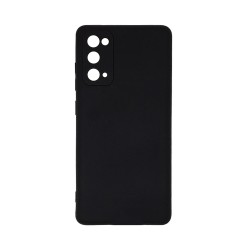 Silicone Case with Camera Shield for Samsung Galaxy S20 Black