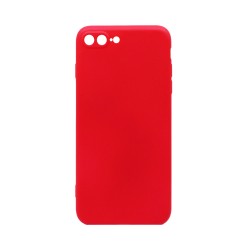 Silicone Case with Camera Shield for Apple iPhone 7 Plus/iPhone 8 Plus Red