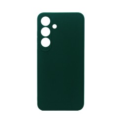 Soft Silicone Case with Camera Shield for Samsung Galaxy A36 5G Green