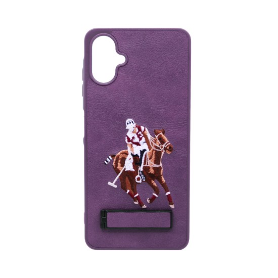 Designer Hard Case US Polo with Support for Samsung Galaxy A06 Purple