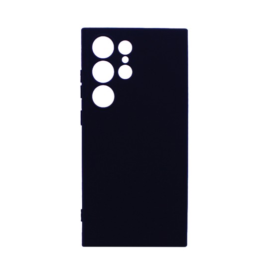 Silicone Case with Camera Shield for Samsung Galaxy S25 Ultra Black