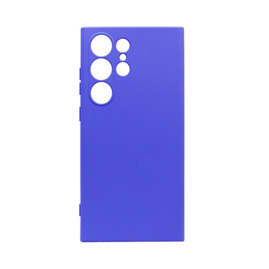 Silicone Case with Camera Shield for Samsung Galaxy S25 Ultra Purple