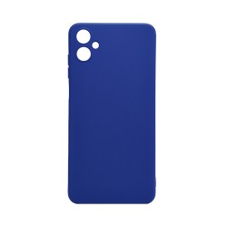 Silicone Case with Camera Shield for Samsung Galaxy A06 Dark Blue