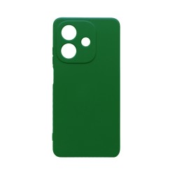 Silicone Case with Camera Shield for Oppo A40 Dark Green