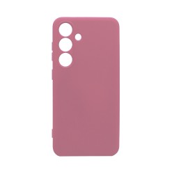 Silicone Case with Camera Shield for Samsung Galaxy S25 Plus Pink
