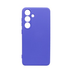 Silicone Case with Camera Shield for Samsung Galaxy S25 Plus Purple