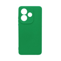 Soft Silicone Case with Camera Shield for Xiaomi Redmi Note 14 5G Dark Green