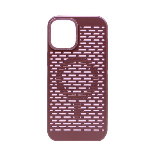 Funda Magnética con Diseño de malla para Apple iPhone 16 Rosa Dorada Funda Magnética con Diseño de malla para Apple iPhone 16 Rosa Dorada