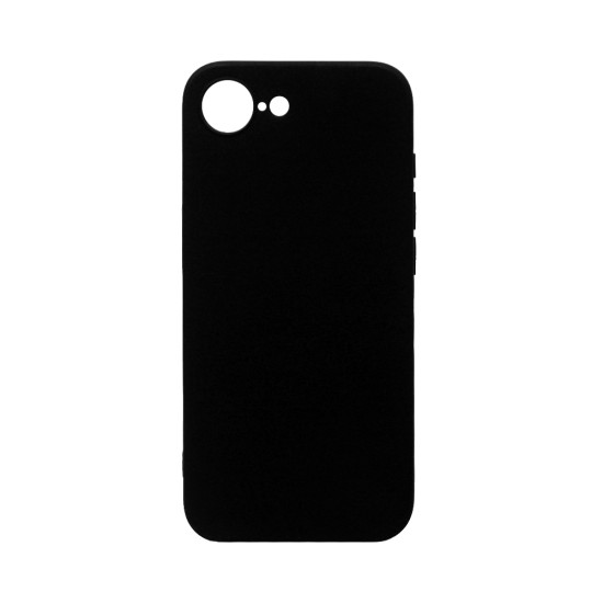 Capa de Silicone com Moldura de Câmera para Apple iPhone 16E Preto Capa de Silicone com Moldura de Câmera para Apple iPhone 16E Preto