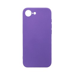 Silicone Case with Camera Shield for Apple iPhone 16E Purple