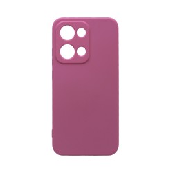 Silicone Case with Camera Shield for Oppo Reno13 Pink