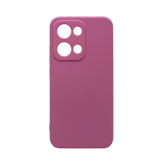 Capa de Silicone com Moldura de Câmera para Oppo Reno13 Rosa Capa de Silicone com Moldura de Câmera para Oppo Reno13 Rosa