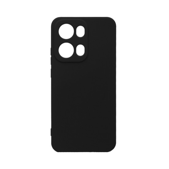 Capa de Silicone com Moldura de Câmera para Oppo Reno13 Pro Preto Capa de Silicone com Moldura de Câmera para Oppo Reno13 Pro Preto
