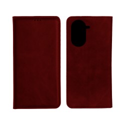 Leather Flip Cover with Internal Pocket For Xiaomi Redmi A5 Red