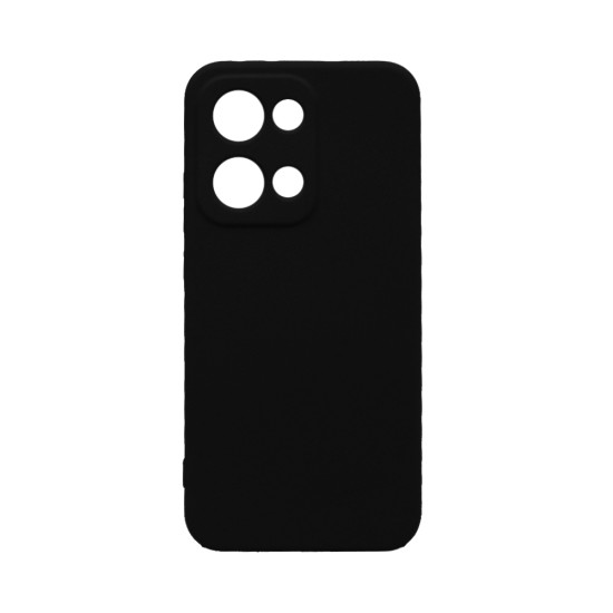 Capa de Silicone com Moldura de Câmera para Oppo Reno13 Preto Capa de Silicone com Moldura de Câmera para Oppo Reno13 Preto