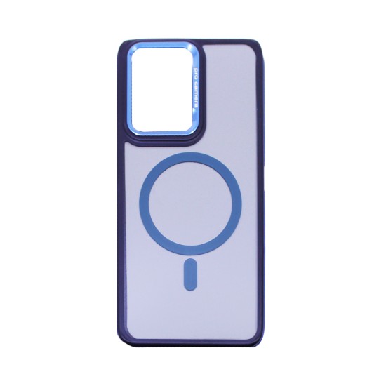 Designer Magnetic Hard Case for Oppo Reno13 F Light Blue