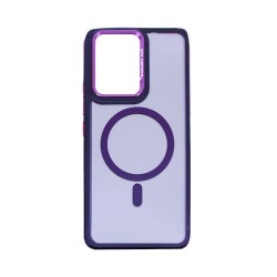 Designer Magnetic Hard Case for Oppo Reno13 F Purple