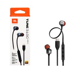 JBL Earphones Tune 310C with Microphone Type-C 1.2m Black
