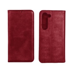 Capa Flip de Couro com Bolso Interno para Samsung Galaxy A05S Vermelho Capa Flip de Couro com Bolso Interno para Samsung Galaxy A05S Vermelho