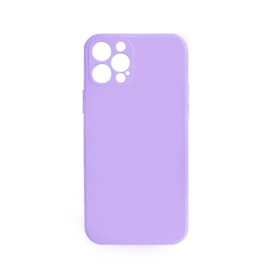 Silicone Case with Camera Shield for Apple iPhone 12/12 Pro Max Purple