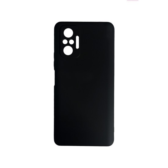 Capa de Silicone com Moldura de Câmera para Xiaomi Redmi Note 10 Pro Preto