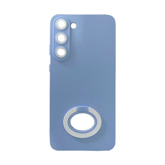 Silicone Case with Support Ring for Samsung Galaxy S23 Sky Blue