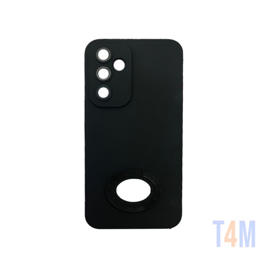 Funda de Silicona con Anilla de Soporte para Samsung Galaxy A34 5g Negro