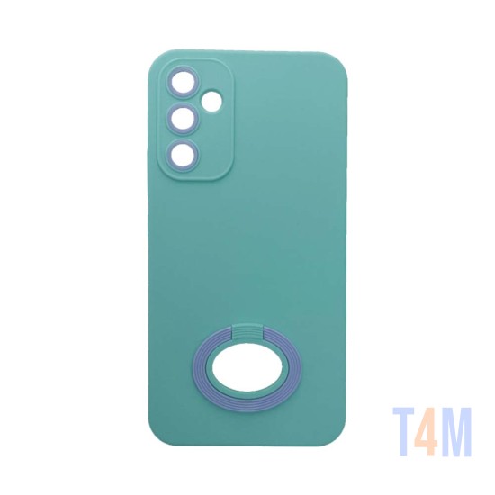 Funda de Silicona con Anilla de Soporte para Samsung Galaxy A34 5g Verde