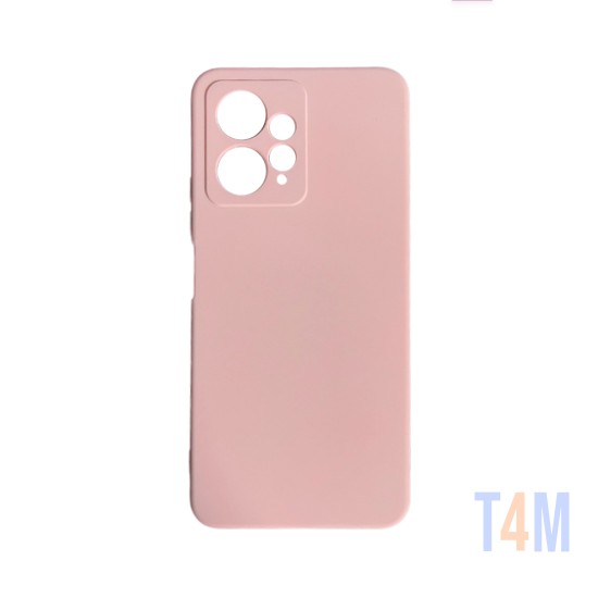 Silicone Case with Camera Shield for Xiaomi Redmi Note 12 4g Pink