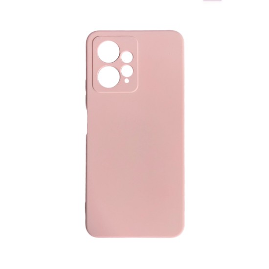 Silicone Case with Camera Shield for Xiaomi Redmi Note 12 4g Pink