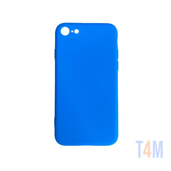 Funda de Silicona con Marco de Cámara para Apple iPhone 7/8 Azul