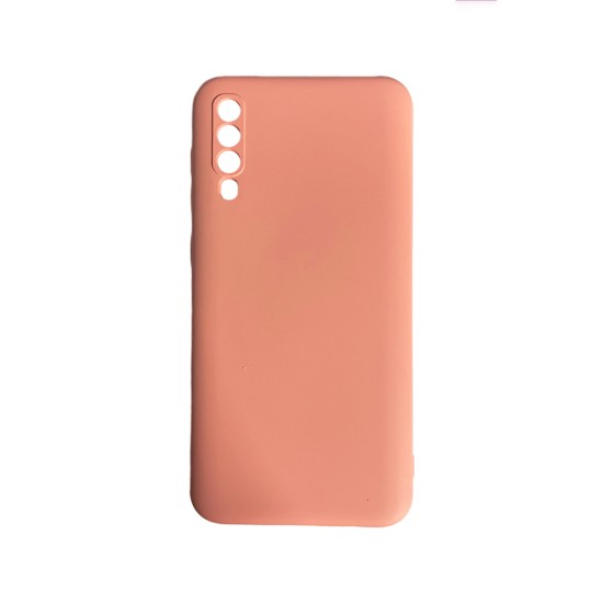 Silicone Case with Camera Shield for Samsung Galaxy A50 Pink