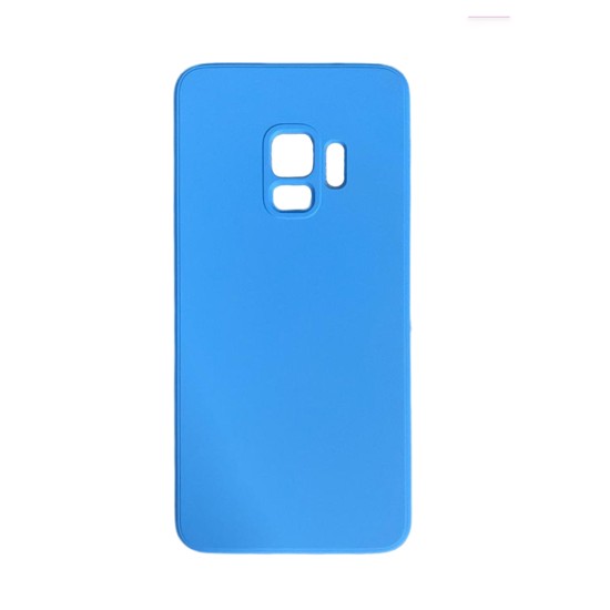 Silicone Case with Camera Shield for Samsung Galaxy S9 Blue