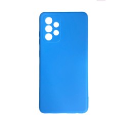 Capa de Silicone com Moldura de Câmera para Samsung Galaxy A52 5g Azul
