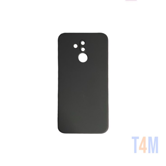 Funda de Silicona con Marco de Cámara para Huawei Mate 20 Lite Negro