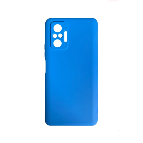 Silicone Case with Camera Shield for Xiaomi Redmi Note 10 Pro Blue