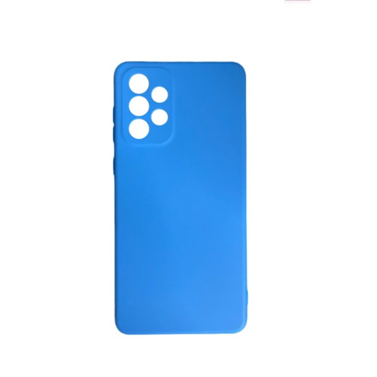 Silicone Case with Camera Shield for Samsung Galaxy A73 5g Blue