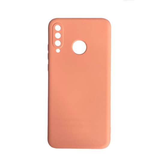 Silicone Case with Camera Shield For Huawei P30 Lite Pink