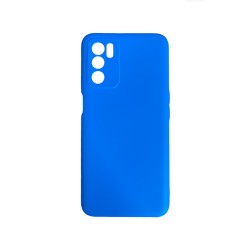 Capa de Silicone com Moldura de Câmera para Oppo A16/A16s Azul