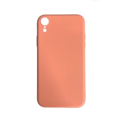 Capa de Silicone com Moldura de Câmera para Apple iPhone XR Rosa