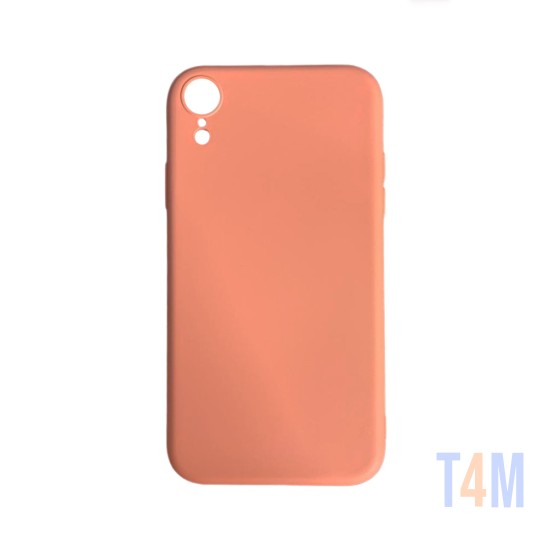 Funda de Silicona con Marco de Cámara para Apple iPhone XR Rosa