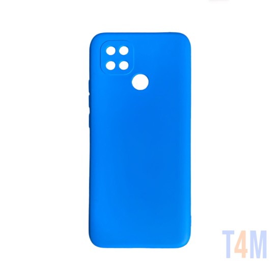 Funda de Silicona con Marco de Cámara para Xiaomi Redmi 9c Azul