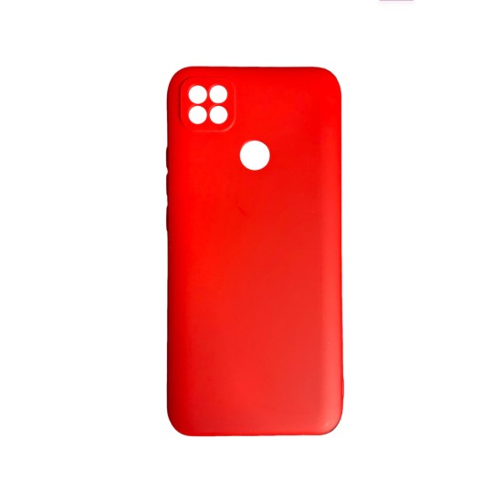 Silicone Case with Camera Shield for Xiaomi Redmi 10a/9c Red