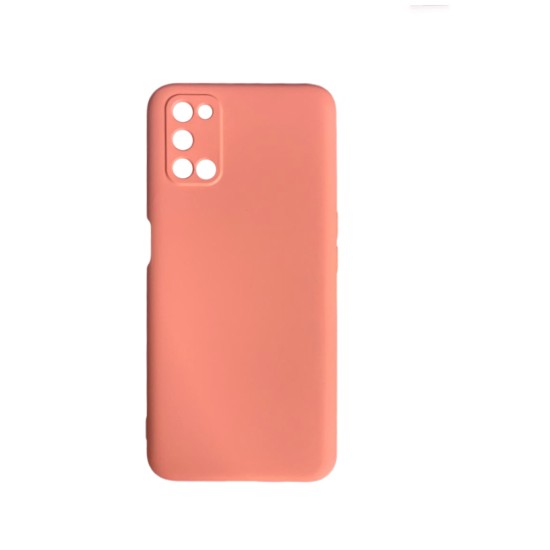 Silicone Case with Camera Shield for Oppo A52/A72/A92 Pink