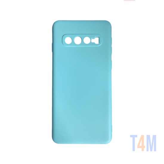 Capa de Silicone com Moldura de Câmera para Samsung Galaxy S10 Verde