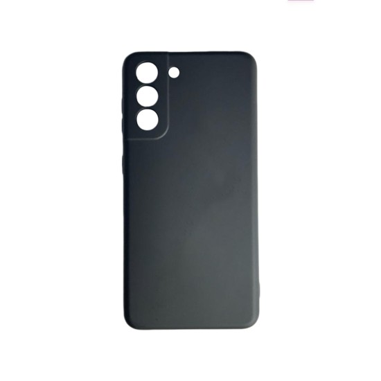 Silicone Case with Camera Shield for Samsung Galaxy S21 Black