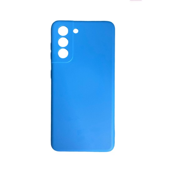 Silicone Case with Camera Shield for Samsung Galaxy S21 Blue